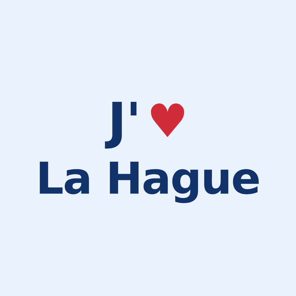 Sticker personnalisé La Hague — design J'aime La Hague