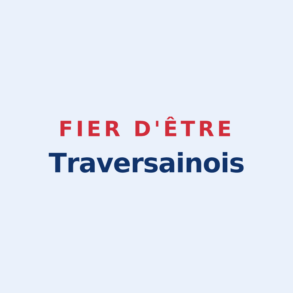 Sticker « Fier d'être Traversainois » — design pour La Haie-Traversaine