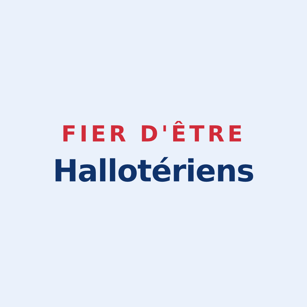 Sticker « Fier d'être Hallotériens » — design pour La Hallotière