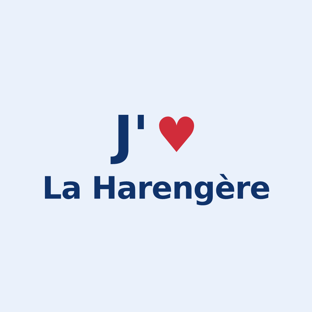 Sticker personnalisé La Harengère — design J'aime La Harengère