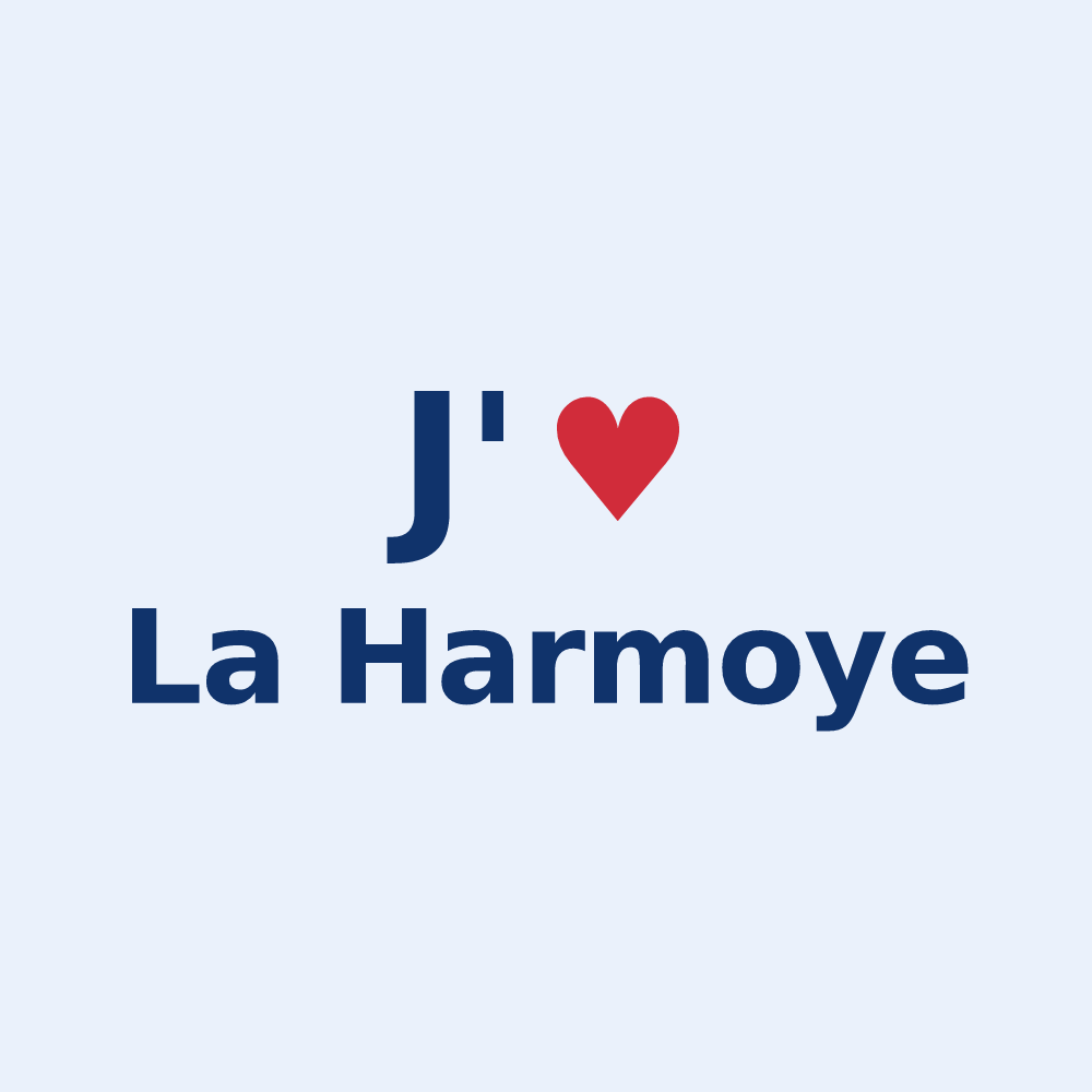 Sticker personnalisé La Harmoye — design J'aime La Harmoye