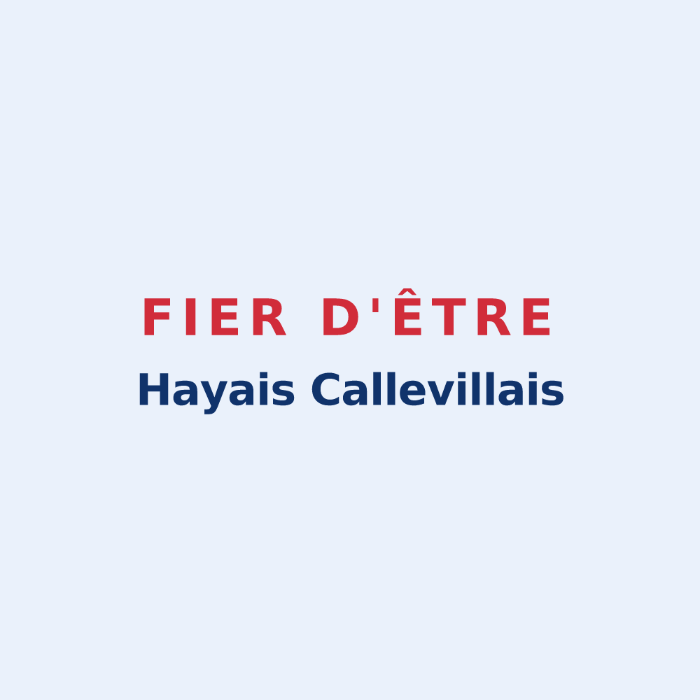Sticker « Fier d'être Hayais Callevillais » — design pour La Haye-de-Calleville