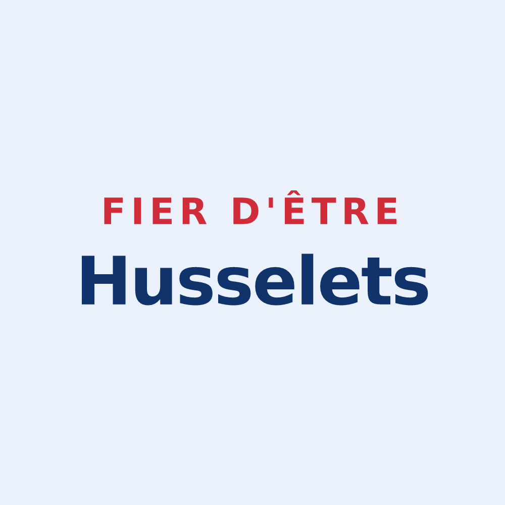 Sticker « Fier d'être Husselets » — design pour La Houssière