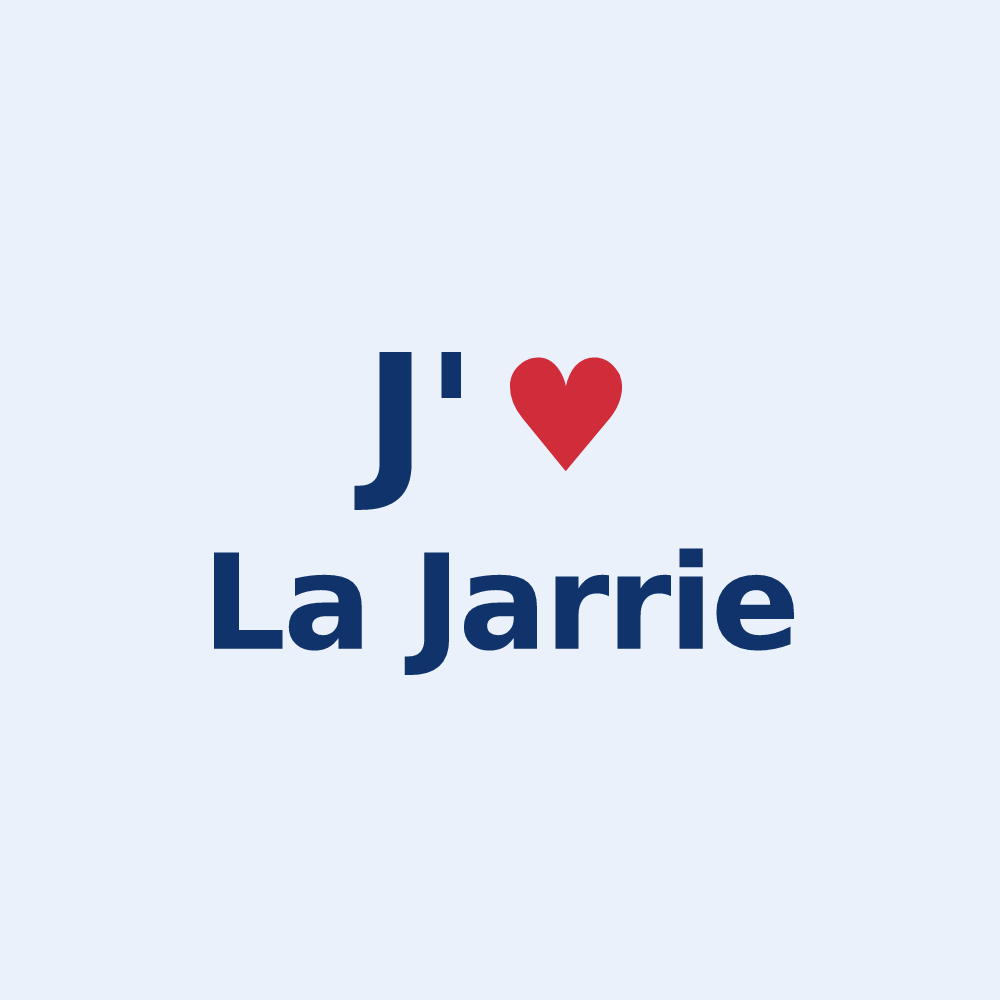 Sticker personnalisé La Jarrie — design J'aime La Jarrie