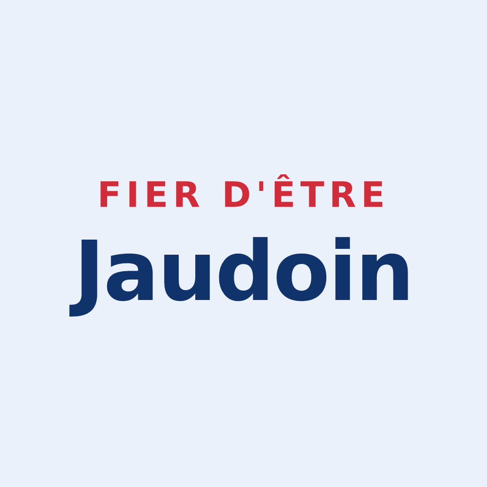 Sticker « Fier d'être Jaudoin » — design pour La Jaudonnière