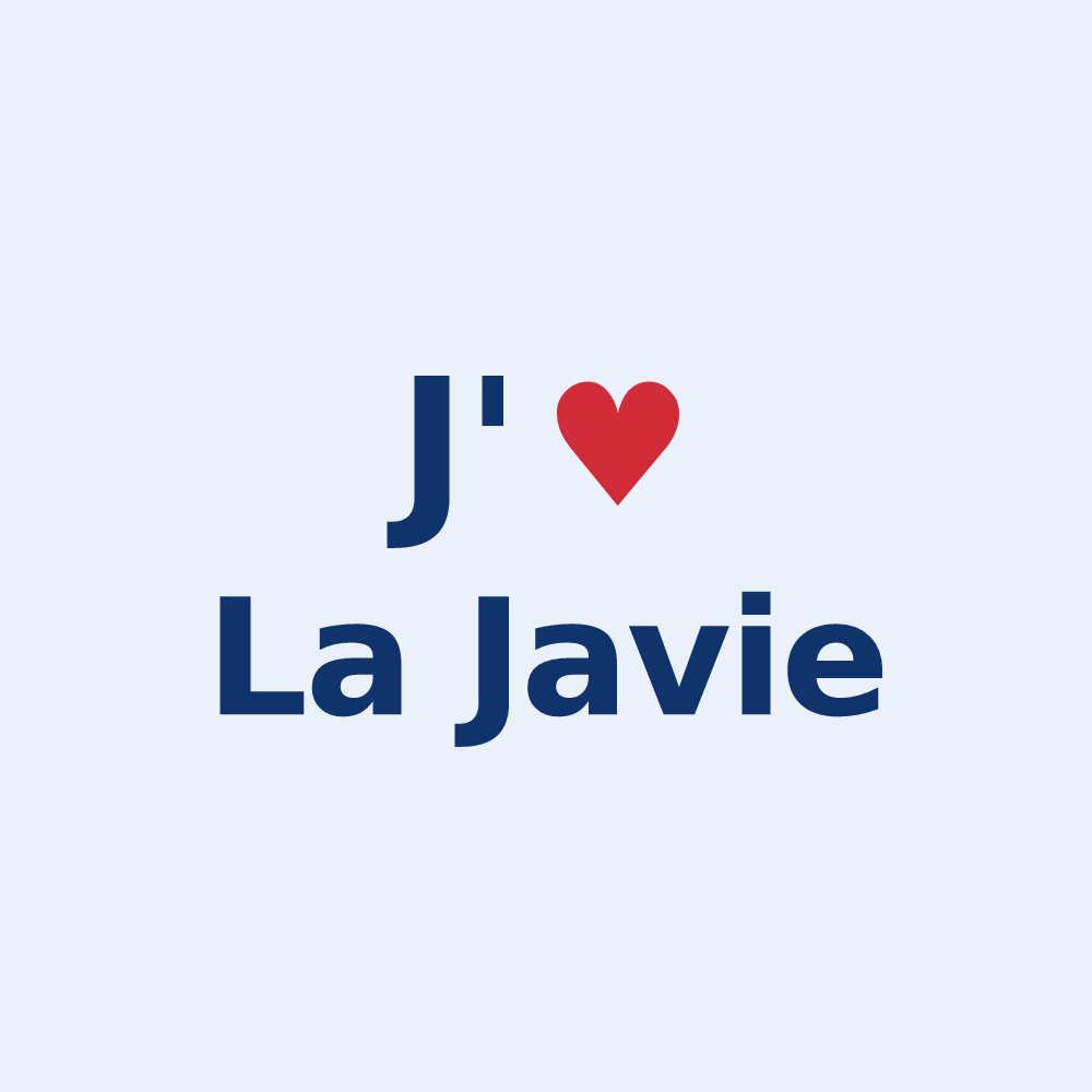Sticker personnalisé La Javie — design J'aime La Javie
