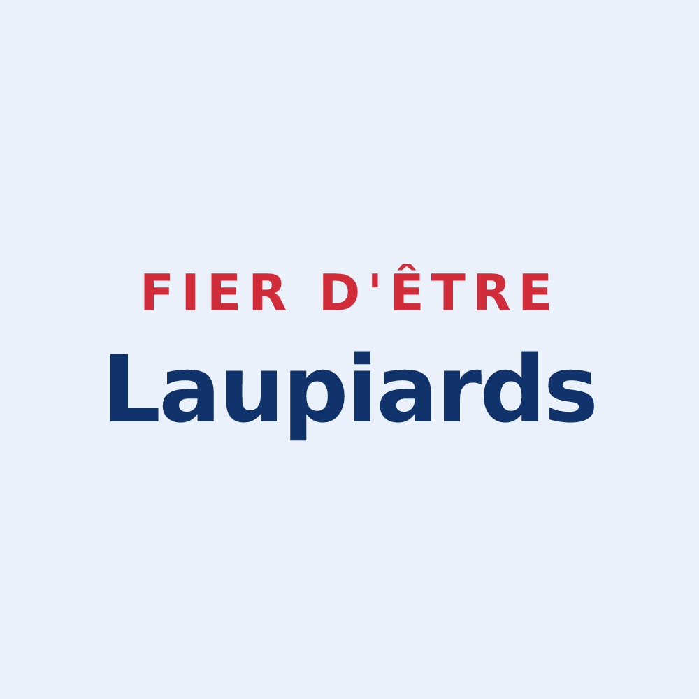 Sticker « Fier d'être Laupiards » — design pour La Laupie