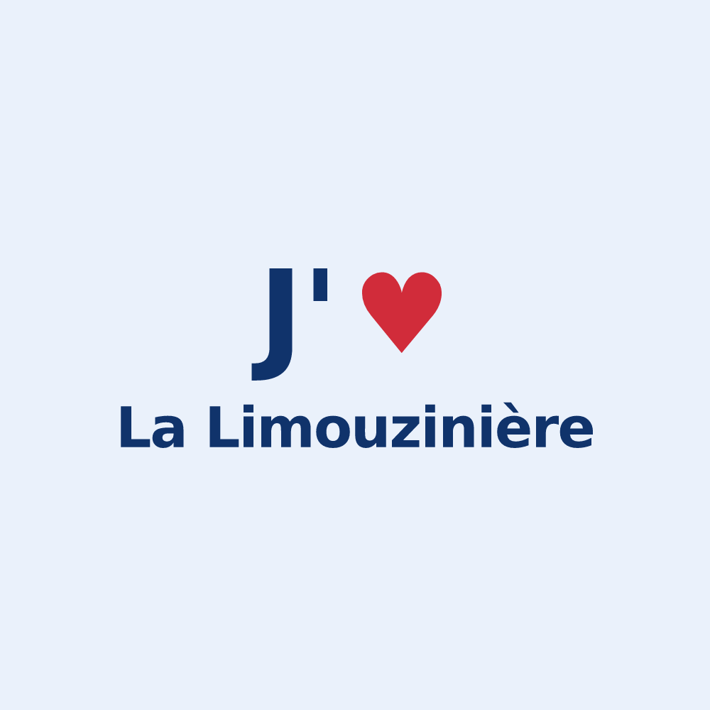 Sticker personnalisé La Limouzinière — design J'aime La Limouzinière