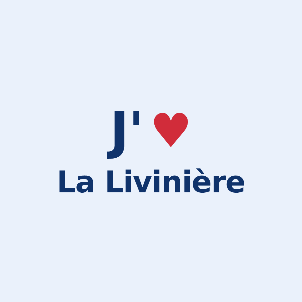 Sticker personnalisé La Livinière — design J'aime La Livinière