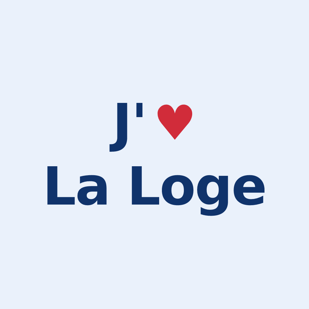Sticker personnalisé La Loge — design J'aime La Loge