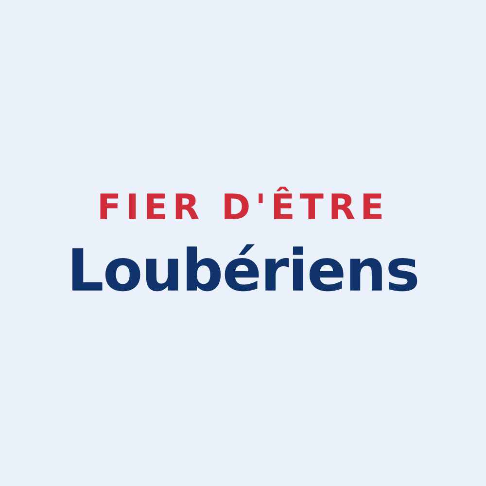 Sticker « Fier d'être Loubériens » — design pour La Louvière-Lauragais