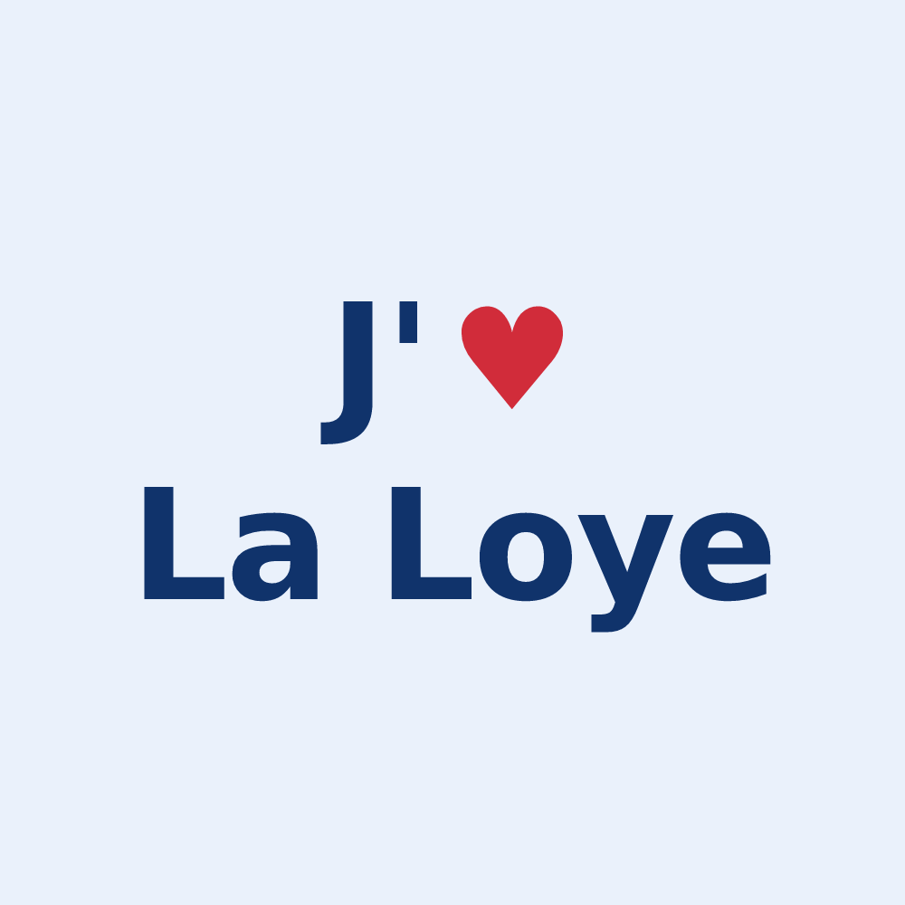 Sticker personnalisé La Loye — design J'aime La Loye