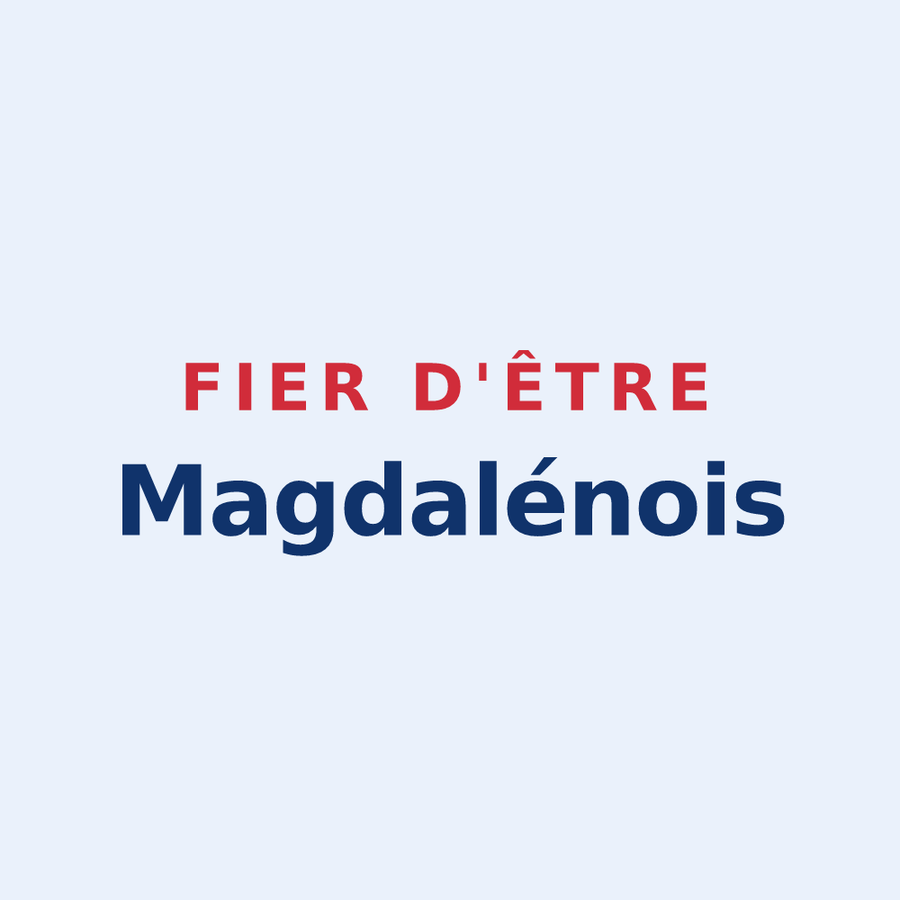 Sticker « Fier d'être Magdalénois » — design pour La Madeleine-Bouvet