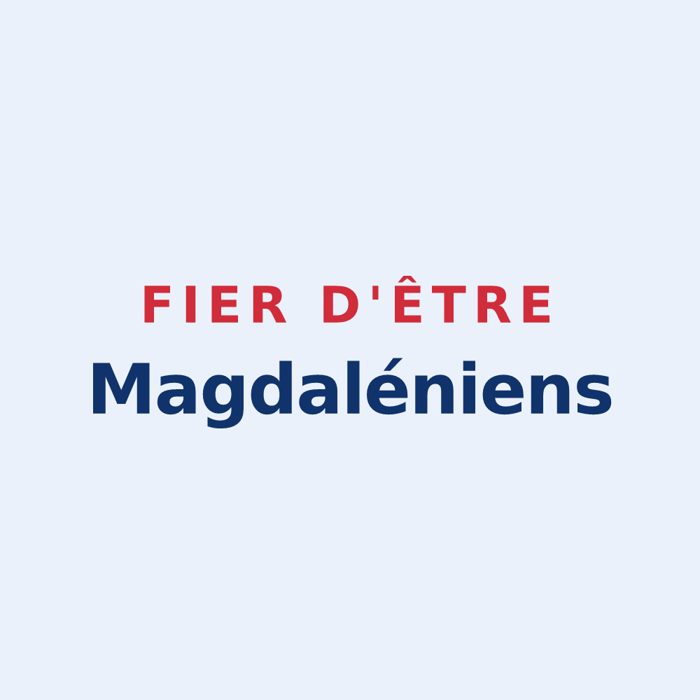 Sticker « Fier d'être Magdaléniens » — design pour La Madeleine-sur-Loing