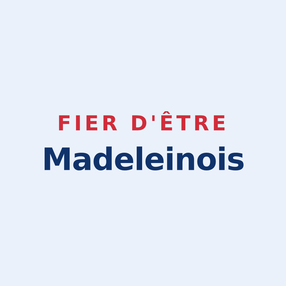 Sticker « Fier d'être Madeleinois » — design pour La Madeleine