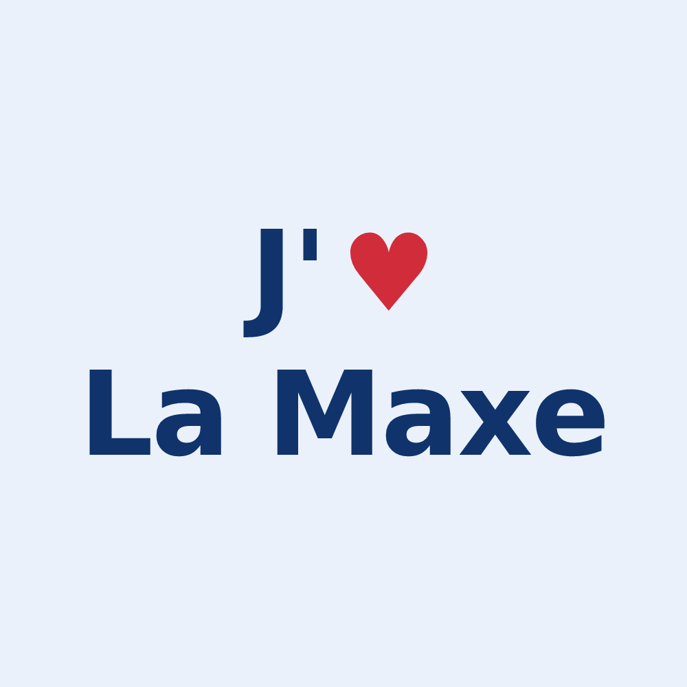 Sticker personnalisé La Maxe — design J'aime La Maxe