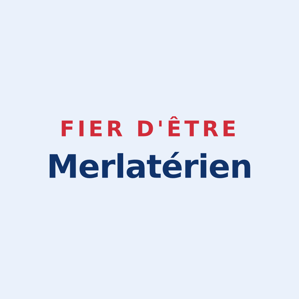 Sticker « Fier d'être Merlatérien » — design pour La Merlatière