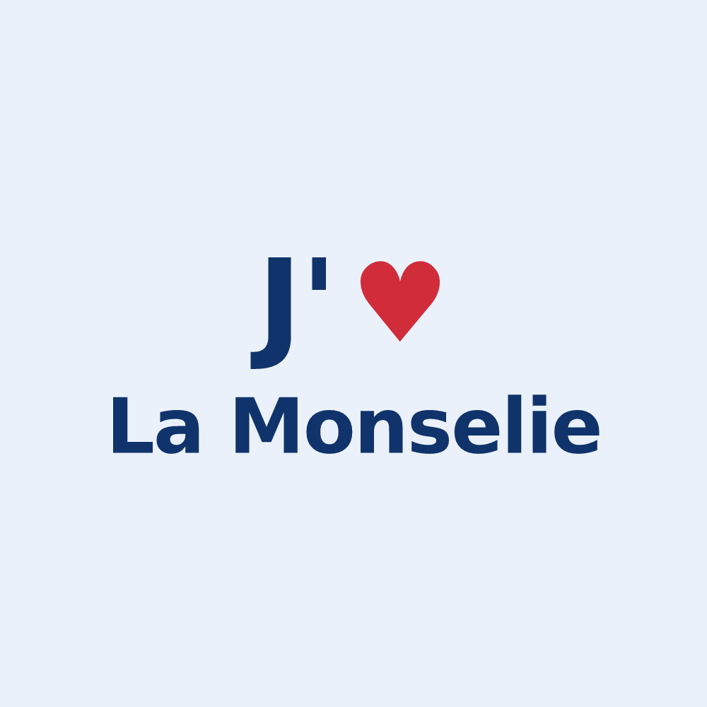 Sticker personnalisé La Monselie — design J'aime La Monselie