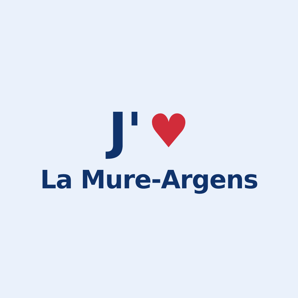 Sticker personnalisé La Mure-Argens — design J'aime La Mure-Argens