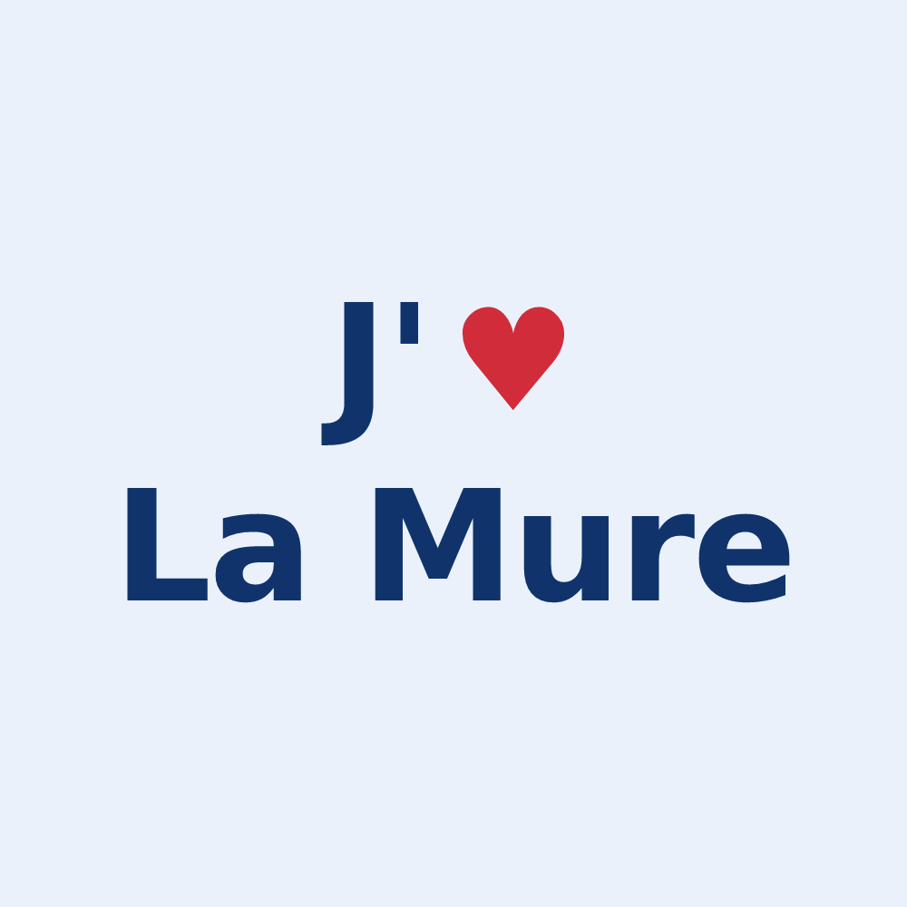 Sticker personnalisé La Mure — design J'aime La Mure