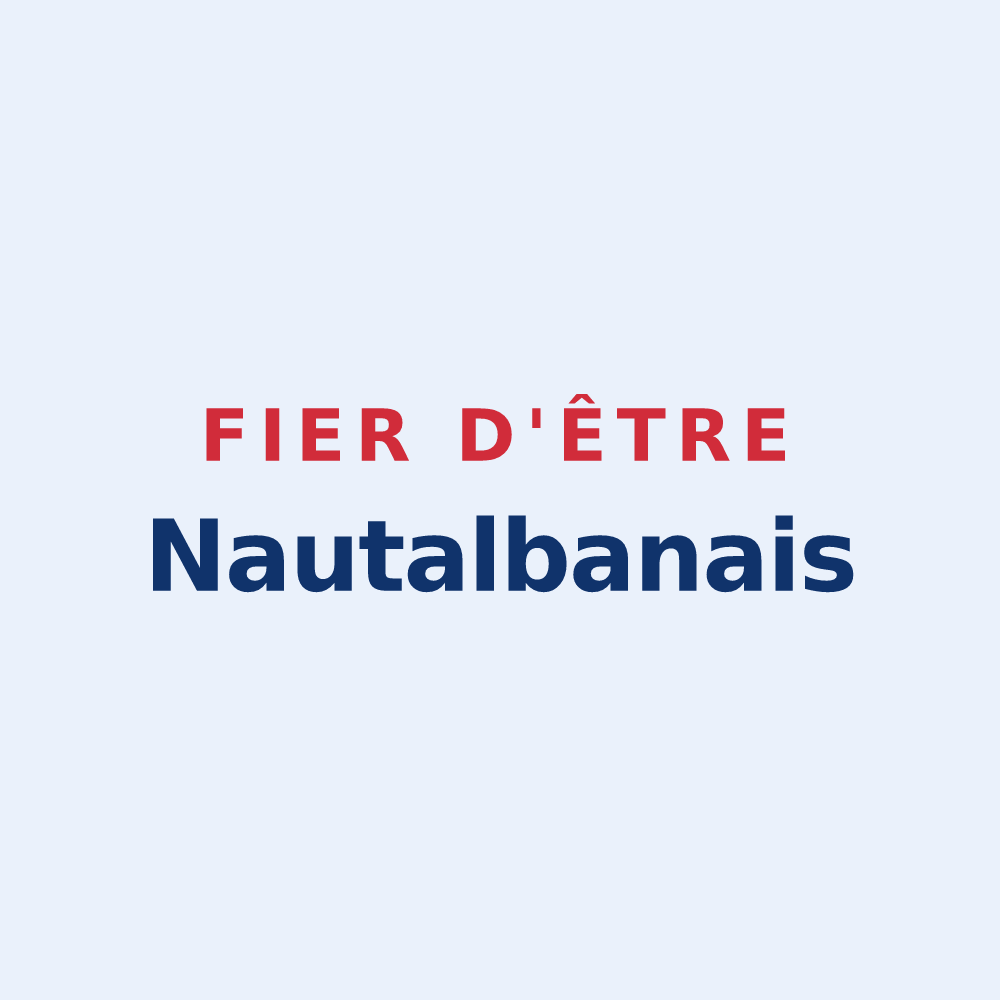 Sticker « Fier d'être Nautalbanais » — design pour La Noë-Blanche