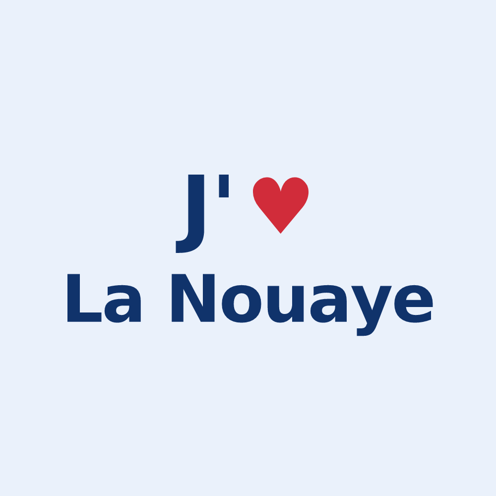 Sticker personnalisé La Nouaye — design J'aime La Nouaye