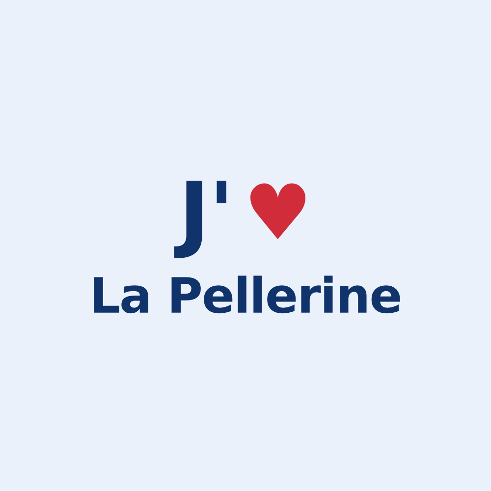 Sticker personnalisé La Pellerine — design J'aime La Pellerine