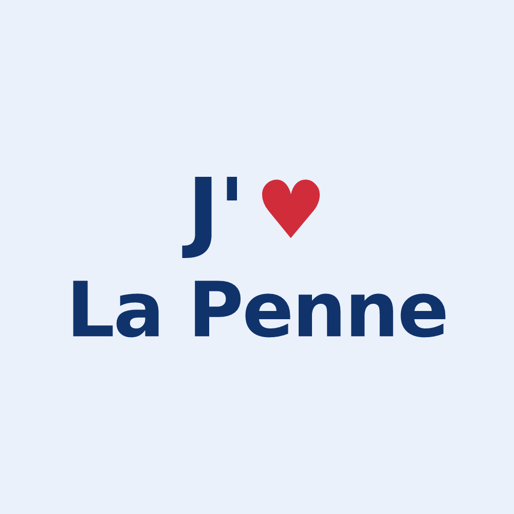 Sticker personnalisé La Penne — design J'aime La Penne