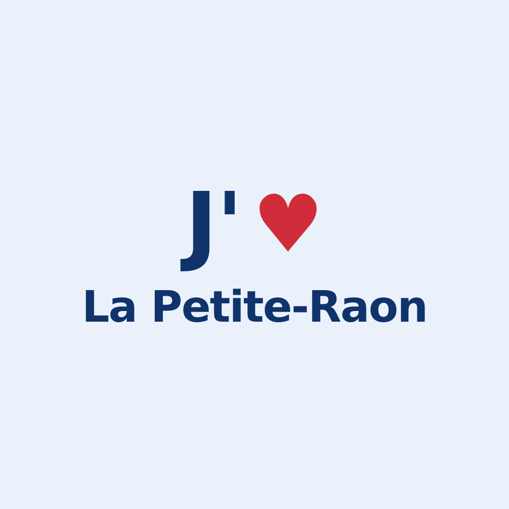 Sticker personnalisé La Petite-Raon — design J'aime La Petite-Raon