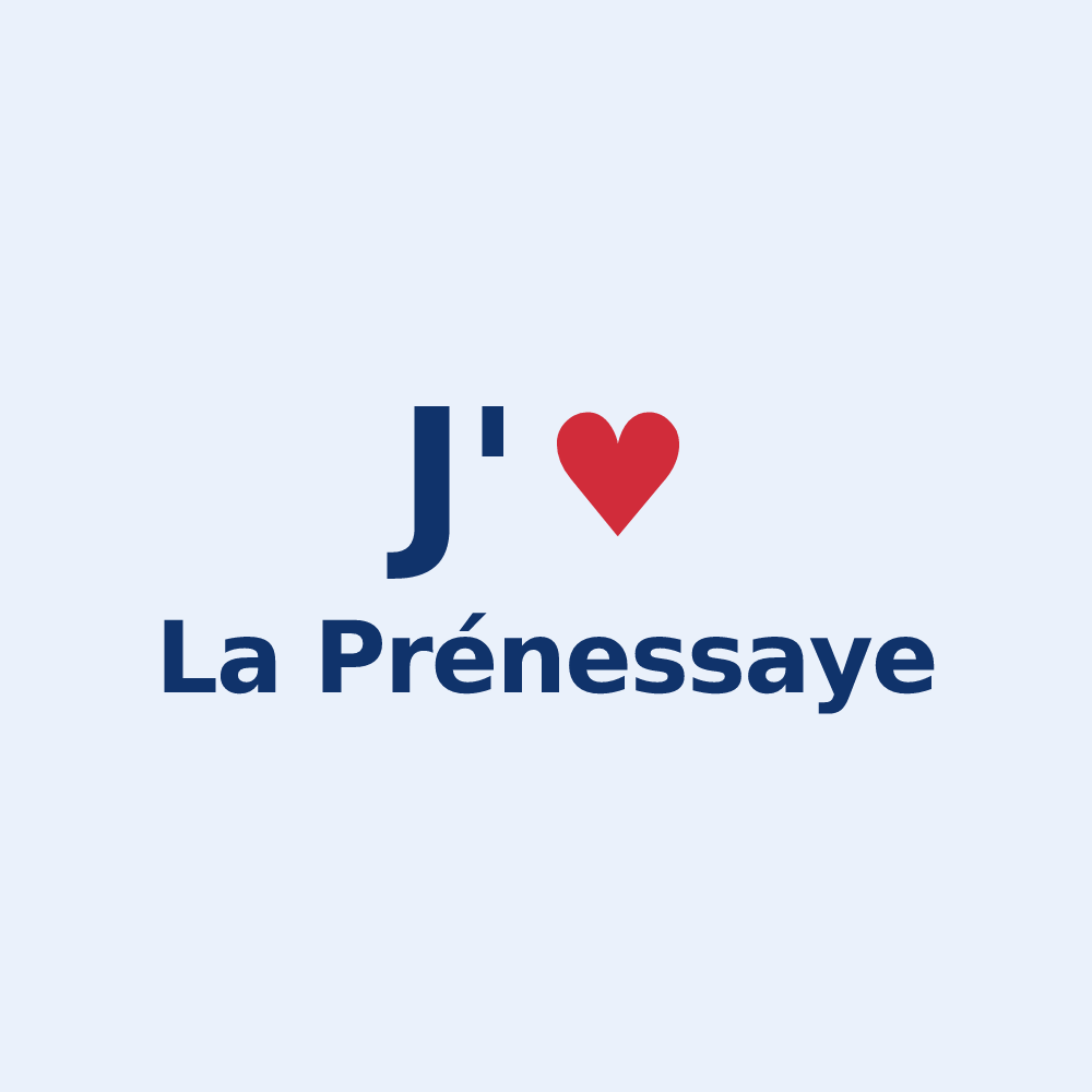 Sticker personnalisé La Prénessaye — design J'aime La Prénessaye