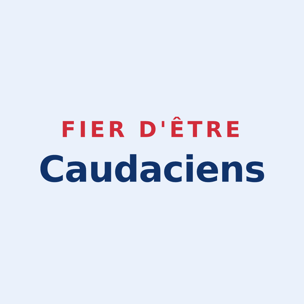 Sticker « Fier d'être Caudaciens » — design pour La Queue-en-Brie