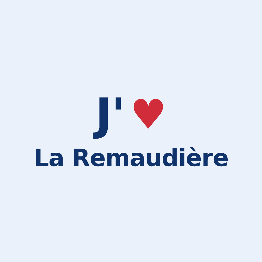 Sticker personnalisé La Remaudière — design J'aime La Remaudière