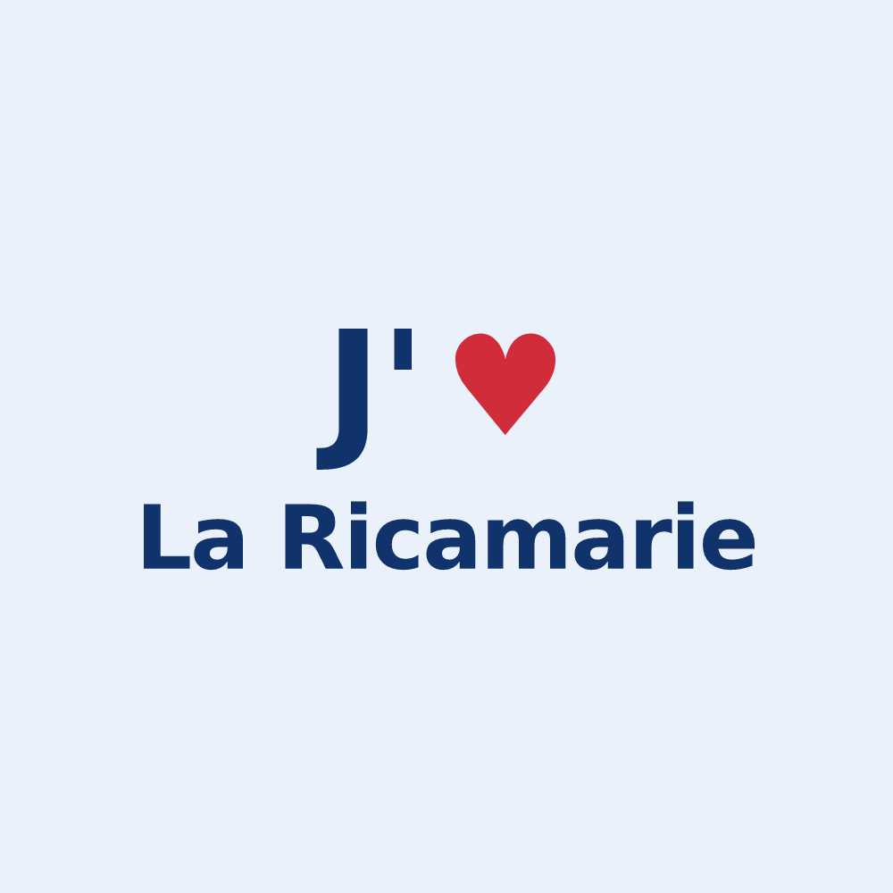 Sticker personnalisé La Ricamarie — design J'aime La Ricamarie
