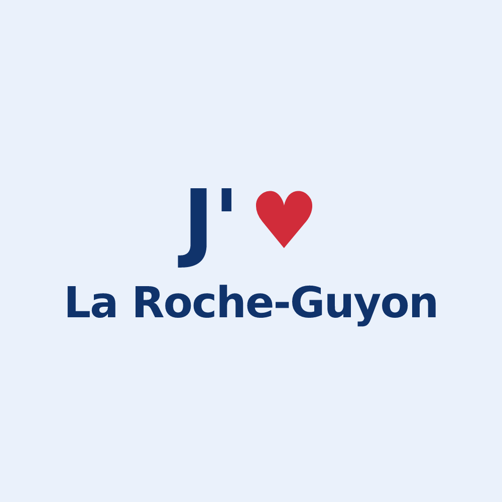Sticker personnalisé La Roche-Guyon — design J'aime La Roche-Guyon