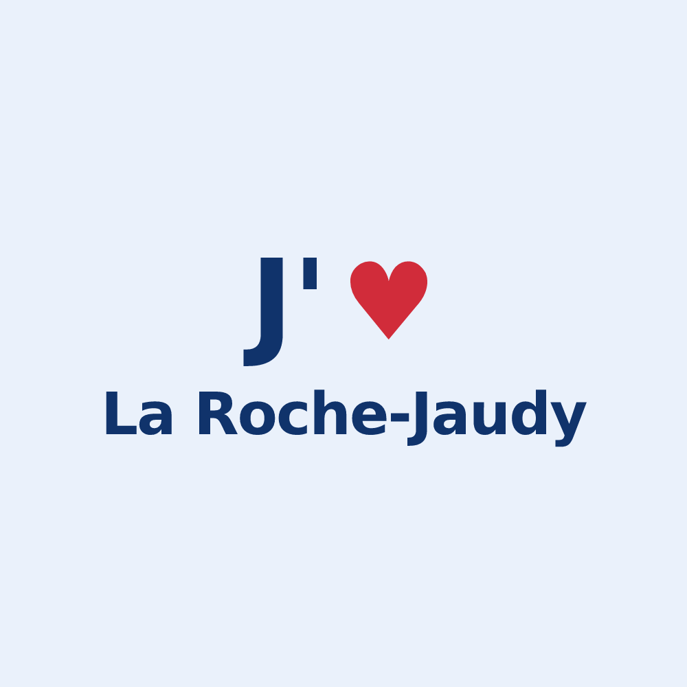 Sticker personnalisé La Roche-Jaudy — design J'aime La Roche-Jaudy