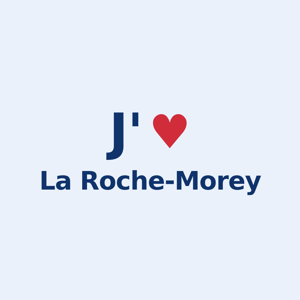 Sticker personnalisé La Roche-Morey — design J'aime La Roche-Morey