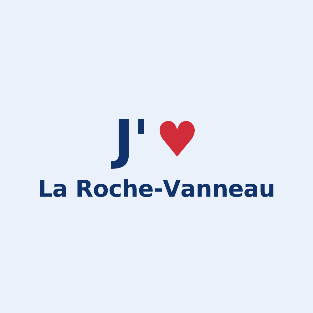 Sticker personnalisé La Roche-Vanneau — design J'aime La Roche-Vanneau