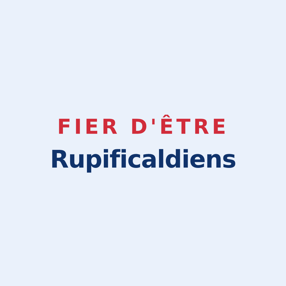 Sticker « Fier d'être Rupificaldiens » — design pour La Rochefoucauld-en-Angoumois