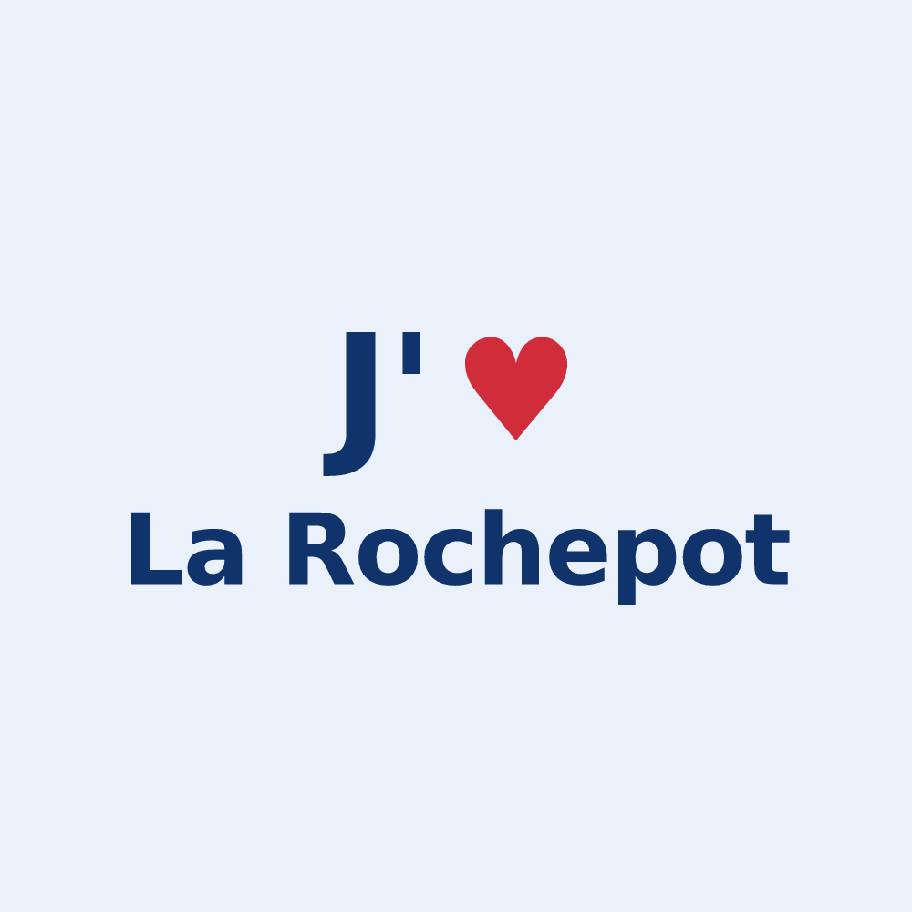Sticker personnalisé La Rochepot — design J'aime La Rochepot
