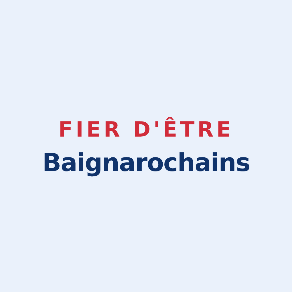 Sticker « Fier d'être Baignarochains » — design pour La Roque-Baignard