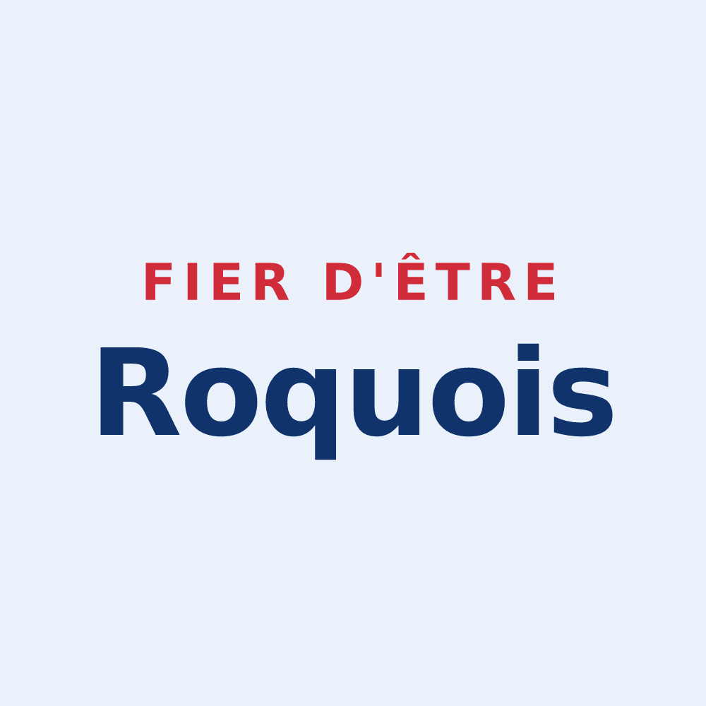 Sticker « Fier d'être Roquois » — design pour La Roque-Esclapon