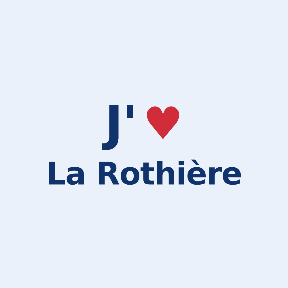 Sticker personnalisé La Rothière — design J'aime La Rothière