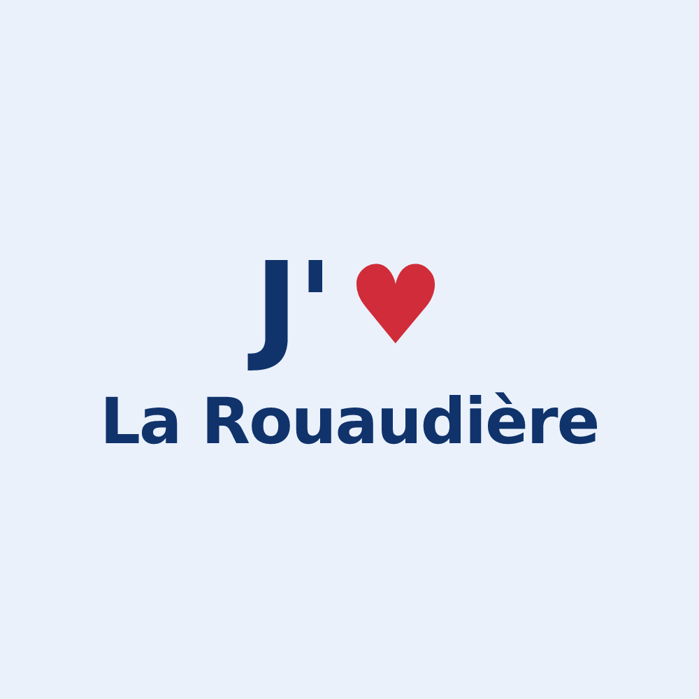 Sticker personnalisé La Rouaudière — design J'aime La Rouaudière
