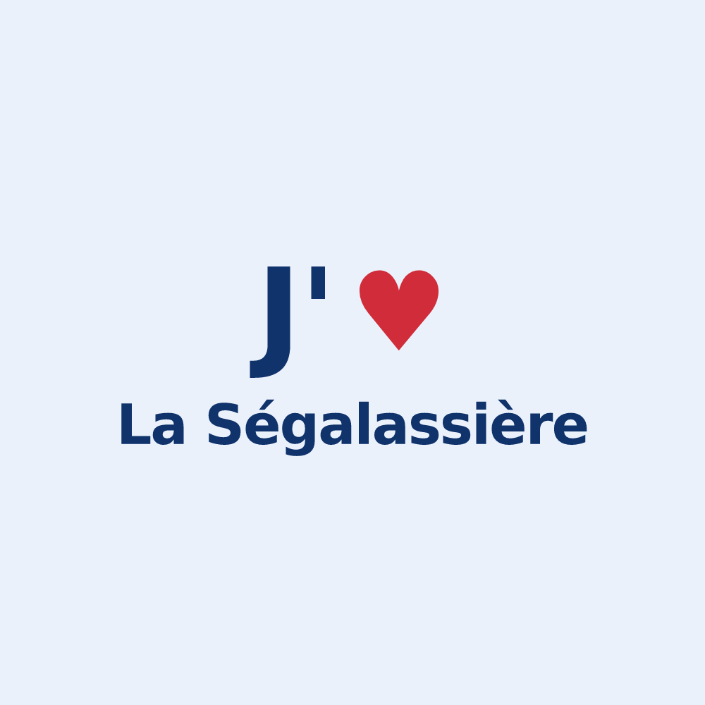 Sticker personnalisé La Ségalassière — design J'aime La Ségalassière