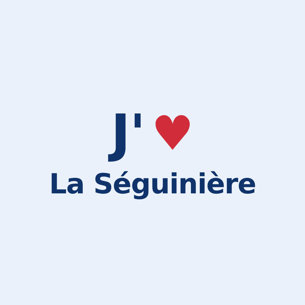 Sticker personnalisé La Séguinière — design J'aime La Séguinière