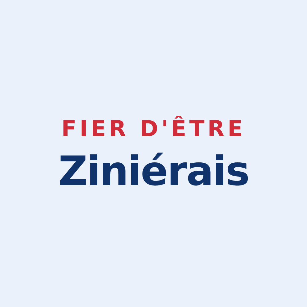 Sticker « Fier d'être Ziniérais » — design pour La Séguinière