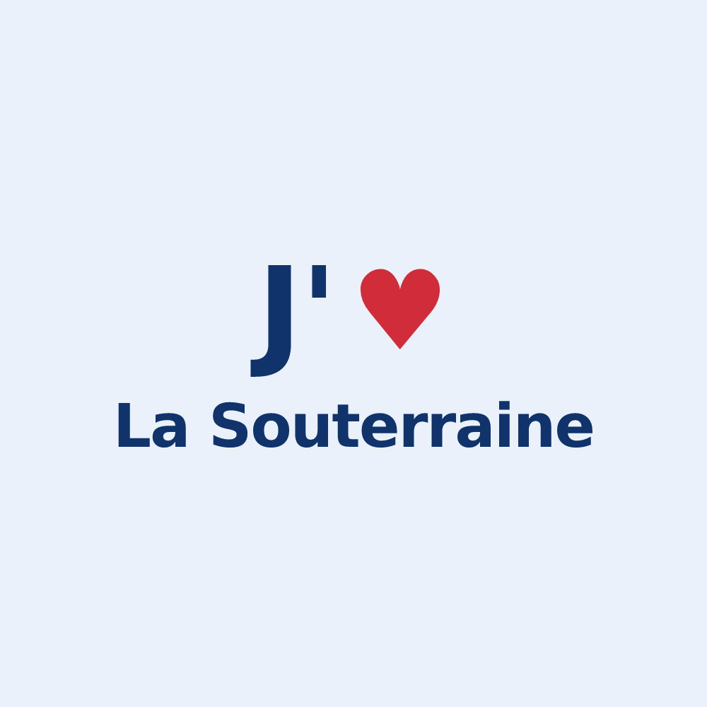 Sticker personnalisé La Souterraine — design J'aime La Souterraine