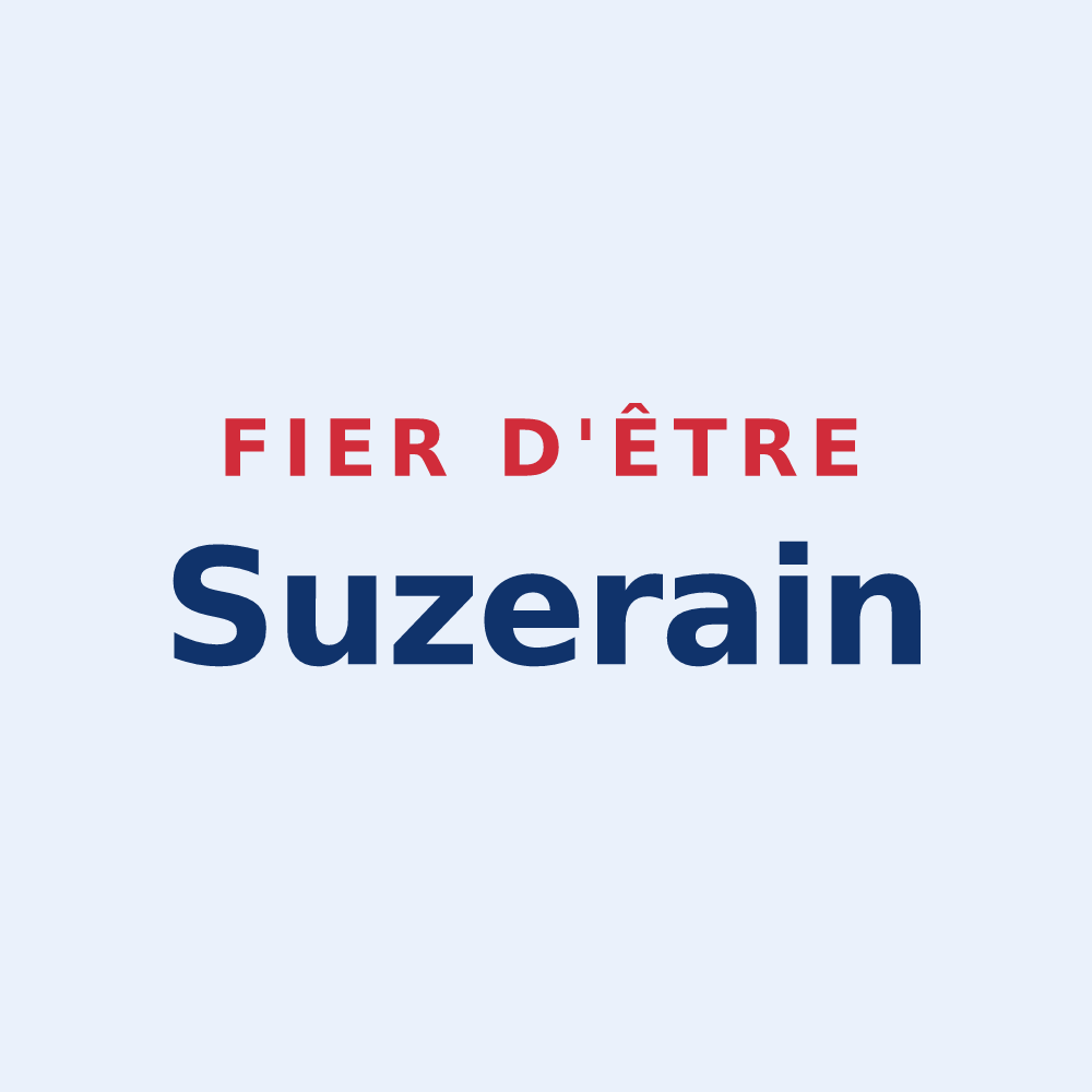 Sticker « Fier d'être Suzerain » — design pour La Suze-sur-Sarthe