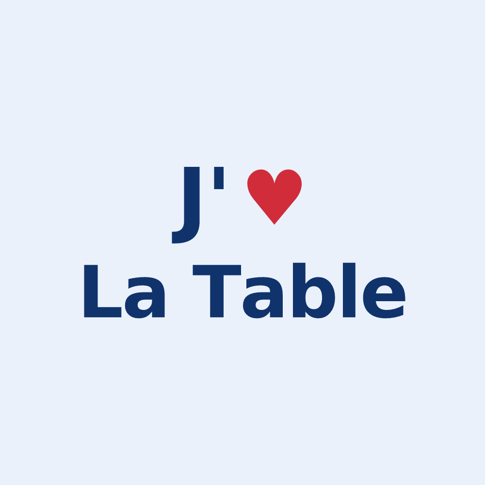 Sticker personnalisé La Table — design J'aime La Table