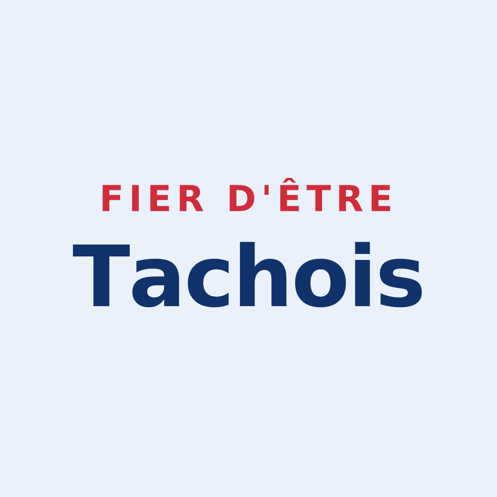 Sticker « Fier d'être Tachois » — design pour La Tâche